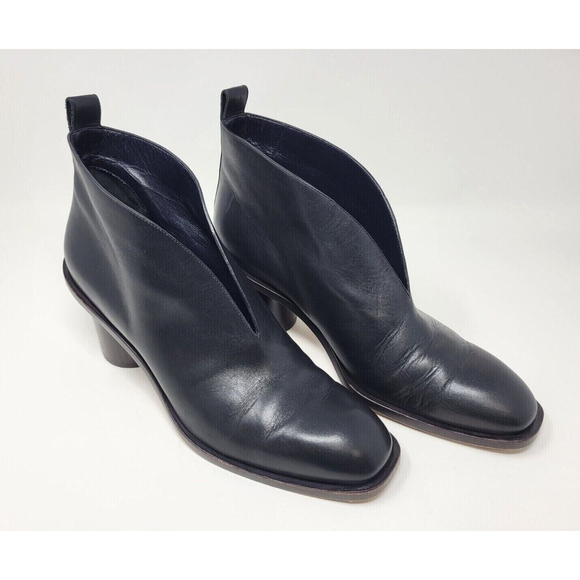 Celine Shoes - CELINE paris black leather ankle boots size 8.5, 9